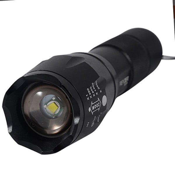 GREYDER GD-360 ŞARJLI ZOOMLU FLASH ÖZELLİKLİ 4 MOD POWER LEDLİ METAL EL FENERİ