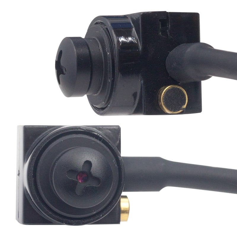 HELLO HL-19311 3.6MM 800 TVL 1/4 SENSÖR MİKROFONLU SİYAH VİDA MODEL MİNİ KAMERA
