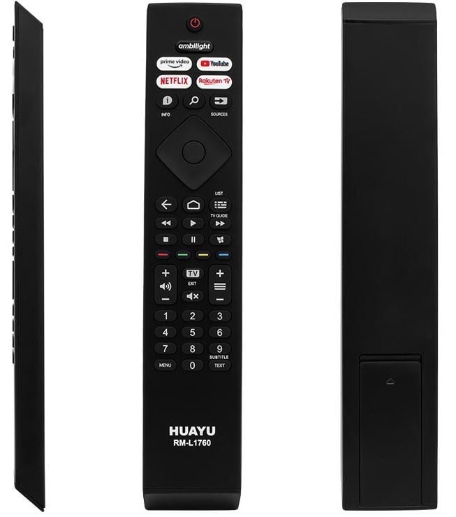 HEY KL RM-L1760 PHILIPS AMBILIGHT-NETFLIX-PRIME VIDEO-YOUTUBE-RAKUTEN TV TUŞLU LED TV KUMANDA (40176=16129)
