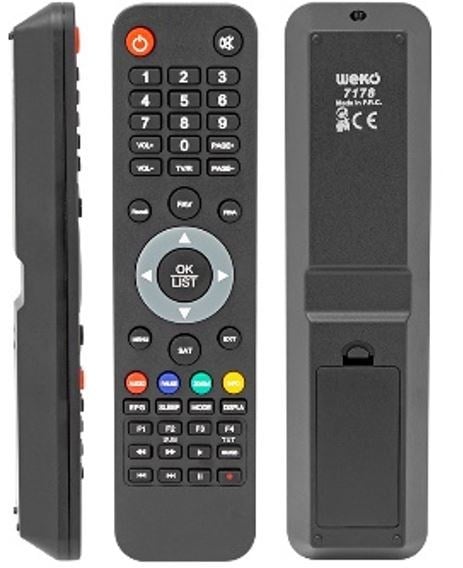 HEY KR BOTECH PIKO 207 HD CAS * WISMANN MİNİ 208HD UYDU KUMANDA (40215 =7178)
