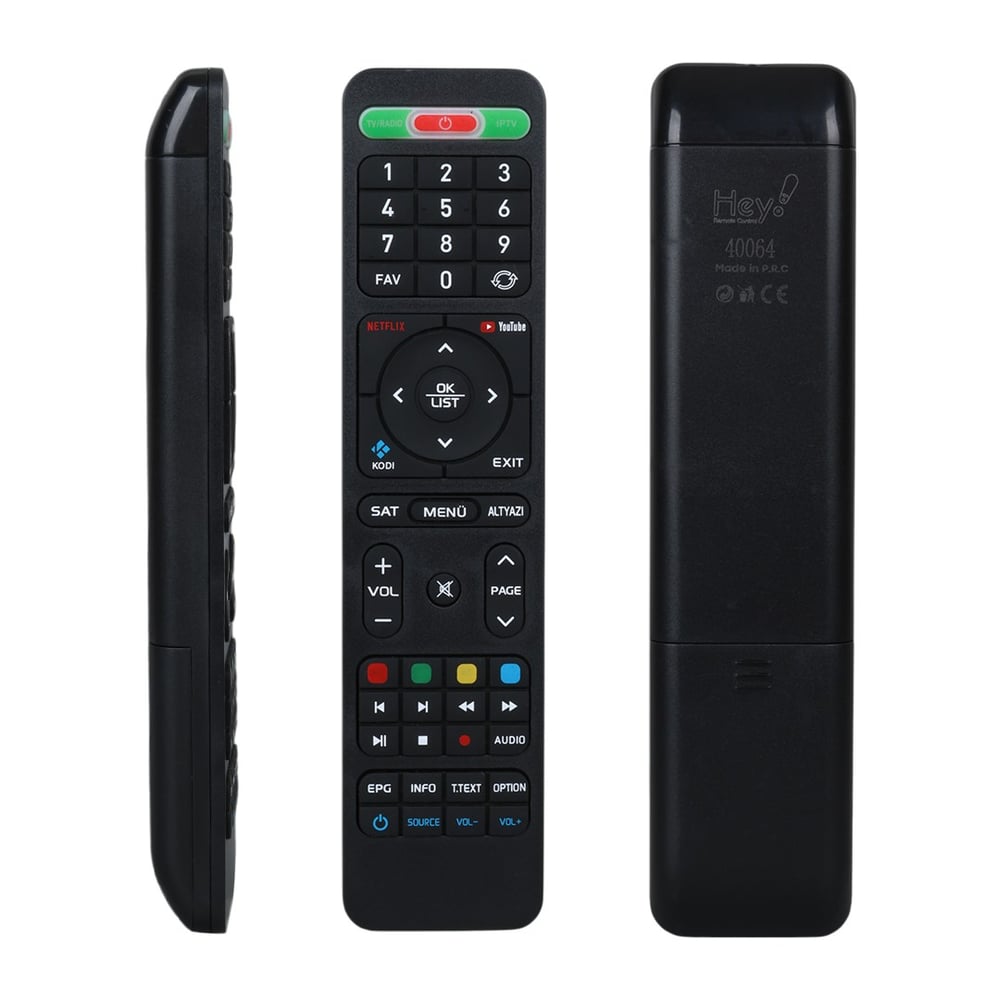 HEY KR HIREMCO TURBO 4K NETFLIX-YOUTUBE TUŞLU HD UYDU KUMANDASI (40064=4181)