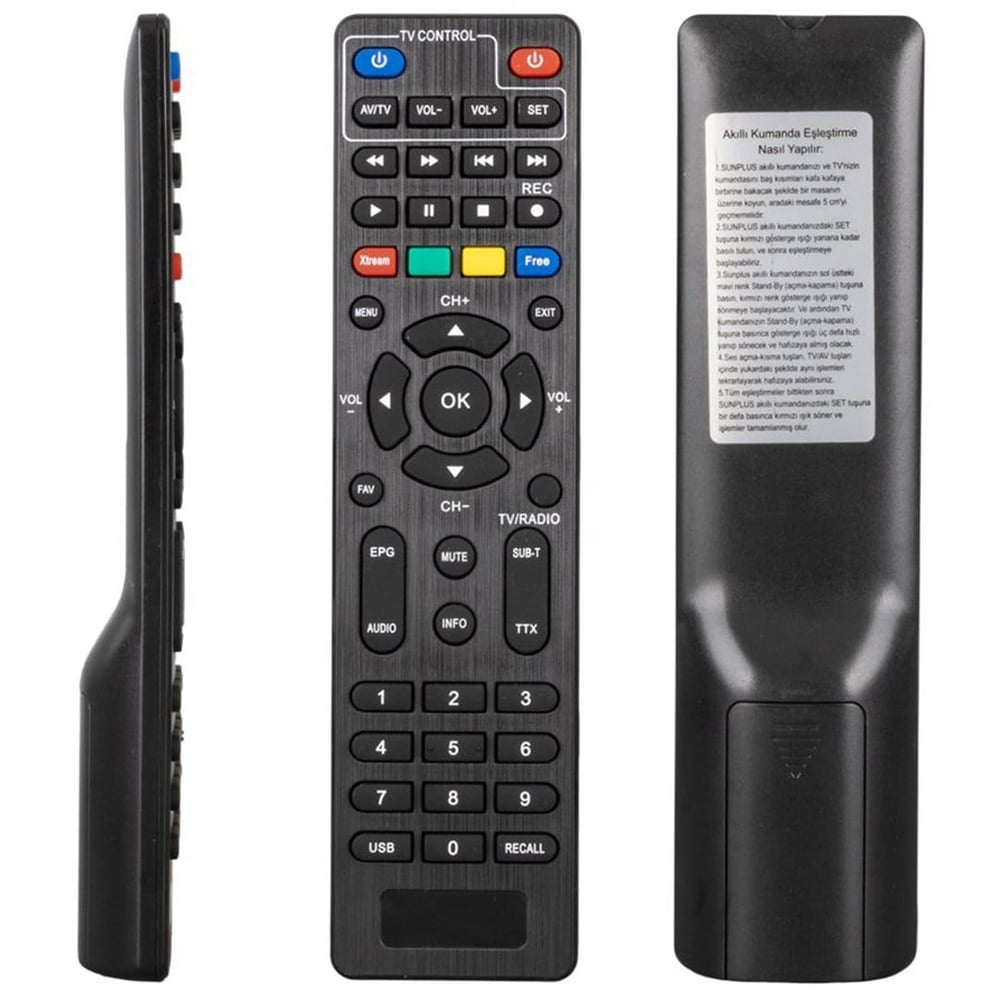 HEY KR SUNGATE SUNPLUS ASTRA FALCON FULL HD TV ÖZELLİKLİ UYDU KUMANDASI (40129=6044)