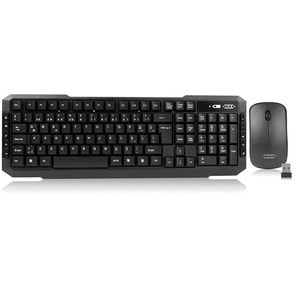 HIPER KM-4055 WIRELESS KABLOSUZ SİYAH KLAVYE+MOUSE SET