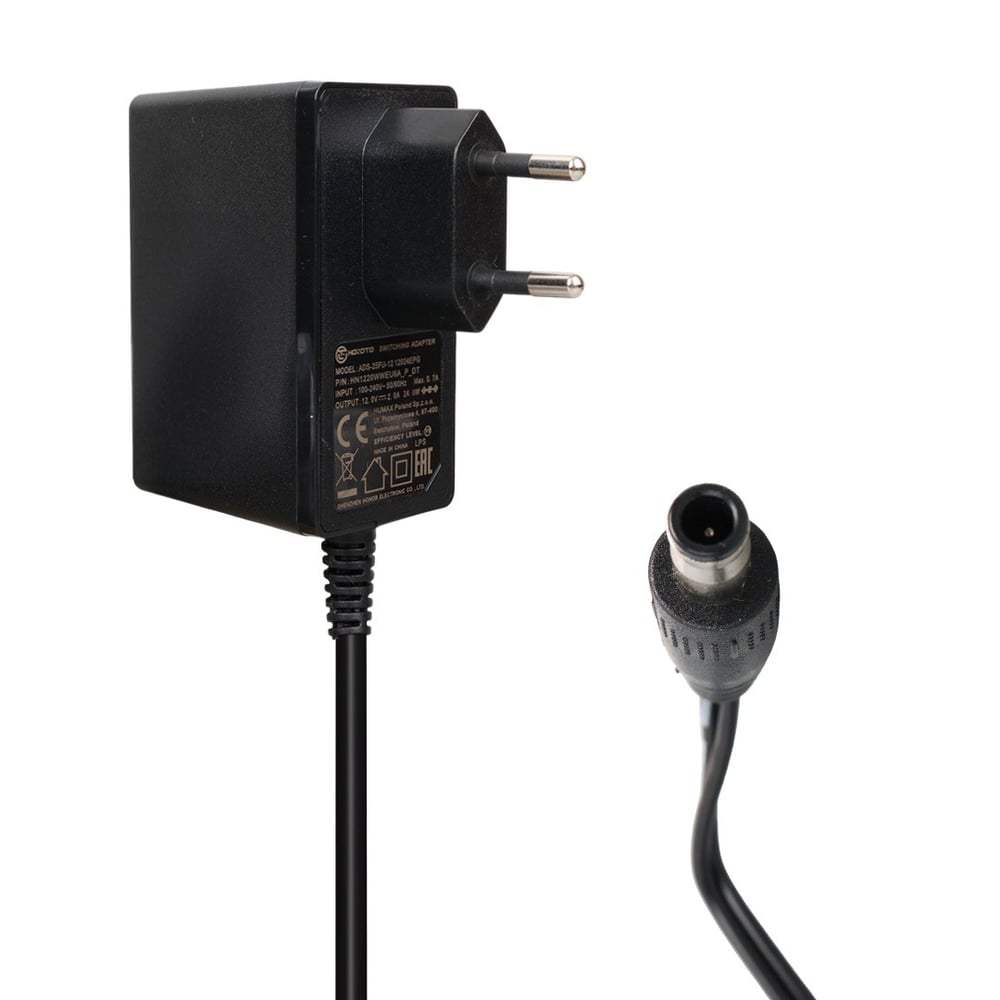 HOİTO ADS-25FU-12 12024EPG12 VOLT - 2 AMPER - 24 WATT 5.5*3.0 İĞNELİ UÇ PLASTİK KASA PRİZ TİPİ ADAPTÖR