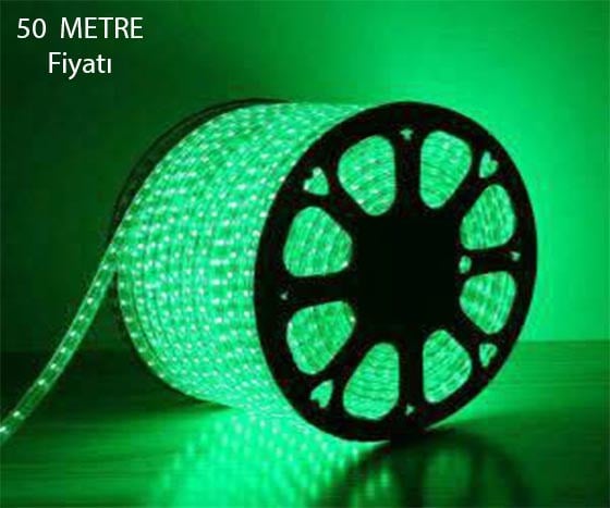 HORTUM LED 220 VOLT 3 ÇİPLİ 50 METRE (MİNİMUM 1 MT. KESİLEBİLİR)