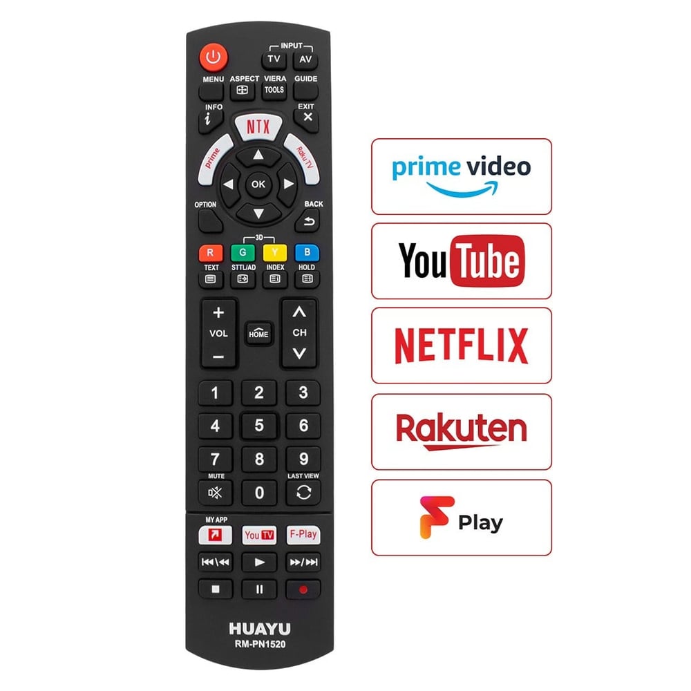HUAYU KL RM-PN1520 PANASONIC NETFLIX-YOUTUBE-PRIME VIDEO TUŞLU UNIVERSAL LCD LED TV KUMANDA