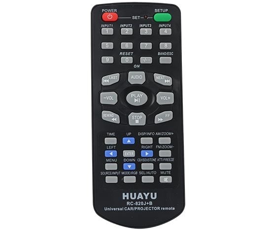 HUAYU KL UNIVERSAL RC-820J+D PROJEKSİYON + OTO TEYP - AMBALAJ'LI UNIVERSAL KUMANDA