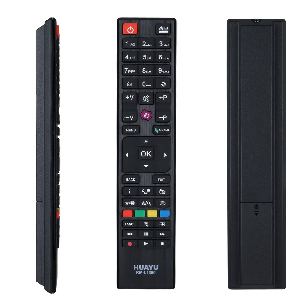 HUAYU KL VESTEL RM-L1390 - A49F535A*TELEFUNKEN D40F280R3CW*TECHWOOD 40A02B UNİVERSAL LCD TV KUMANDA