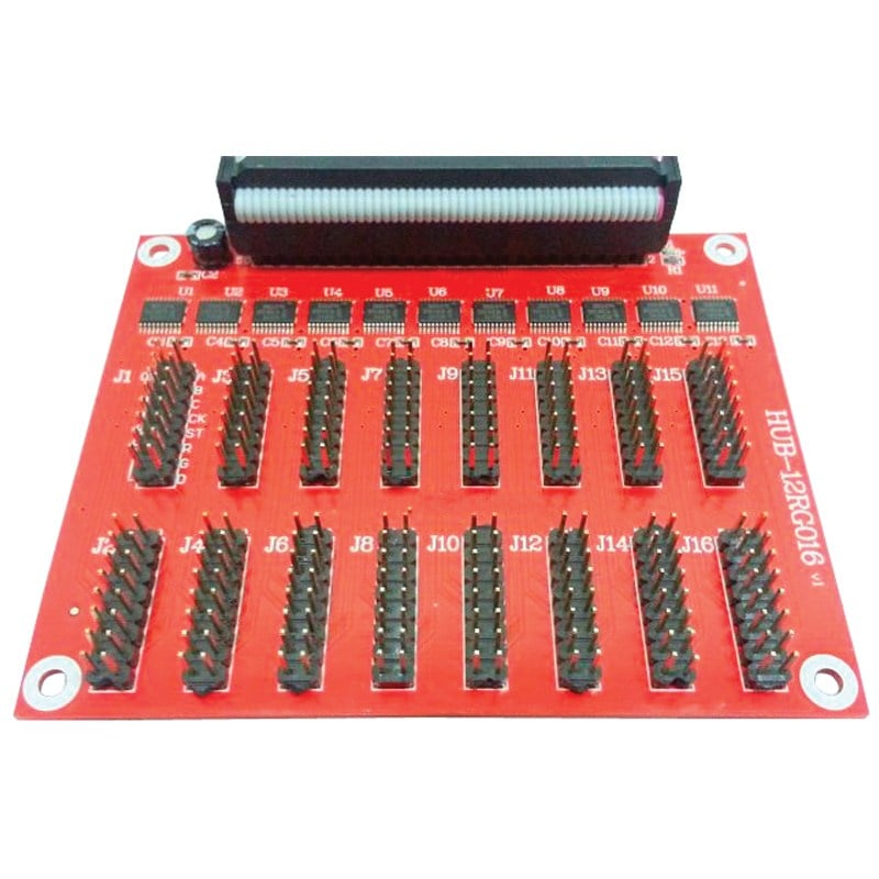 HUB-12RG016 16 SIRA TEK RENK P10 PANELLER İÇİN KART
