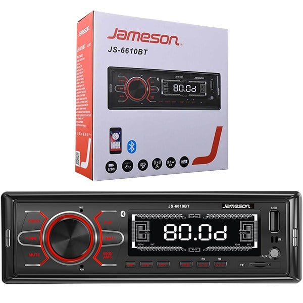 JAMESON JS-6610BT USB/SD/FM/AUX/BLUETOOTH'LU MEKANİKSİZ OTO TEYP 4X55 WATT