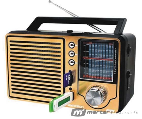 JAMESON JSM-216 MİNİ SPEAKER - HOPARLÖR DÜNYA RADYO (USB+SD+FM)