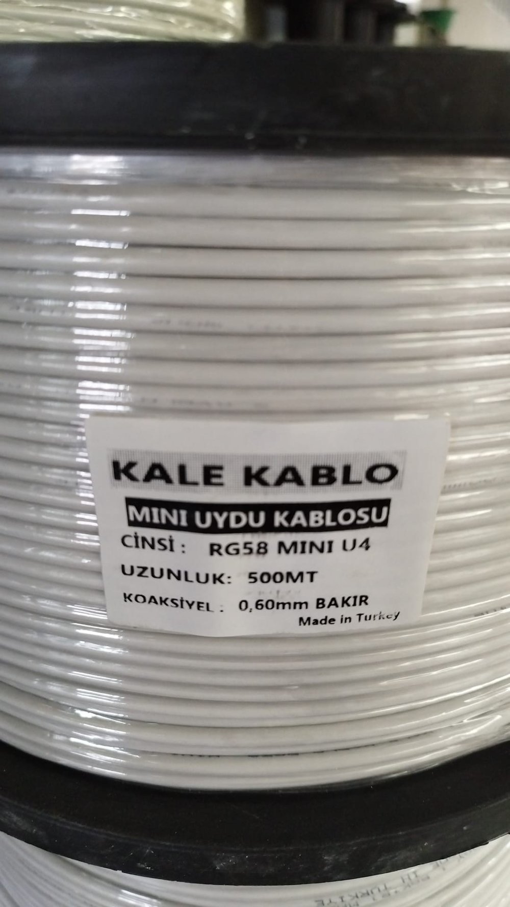 KALE MINI U4 RG58 0.60MM BAKIR ANTEN KABLOSU (500 METRE)