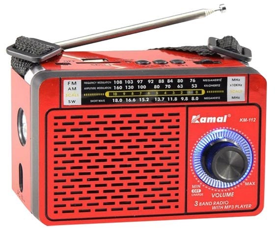 KAMAL KM-112 USB/SD/FM DESTEKLİ FENERLİ MP3 ÇALAR RADYO