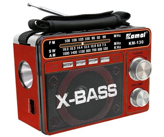 KAMAL KM-130 USB/SD/FM DESTEKLİ FENERLİ MP3 ÇALAR RADYO