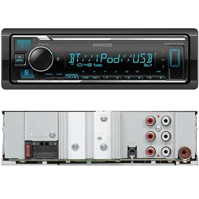 KENWOOD KMM-BT306 3 ANFİ ÇIKIŞLI USB/FM/AUX/BLUETOOTH OTO TEYP 4X50 WATT