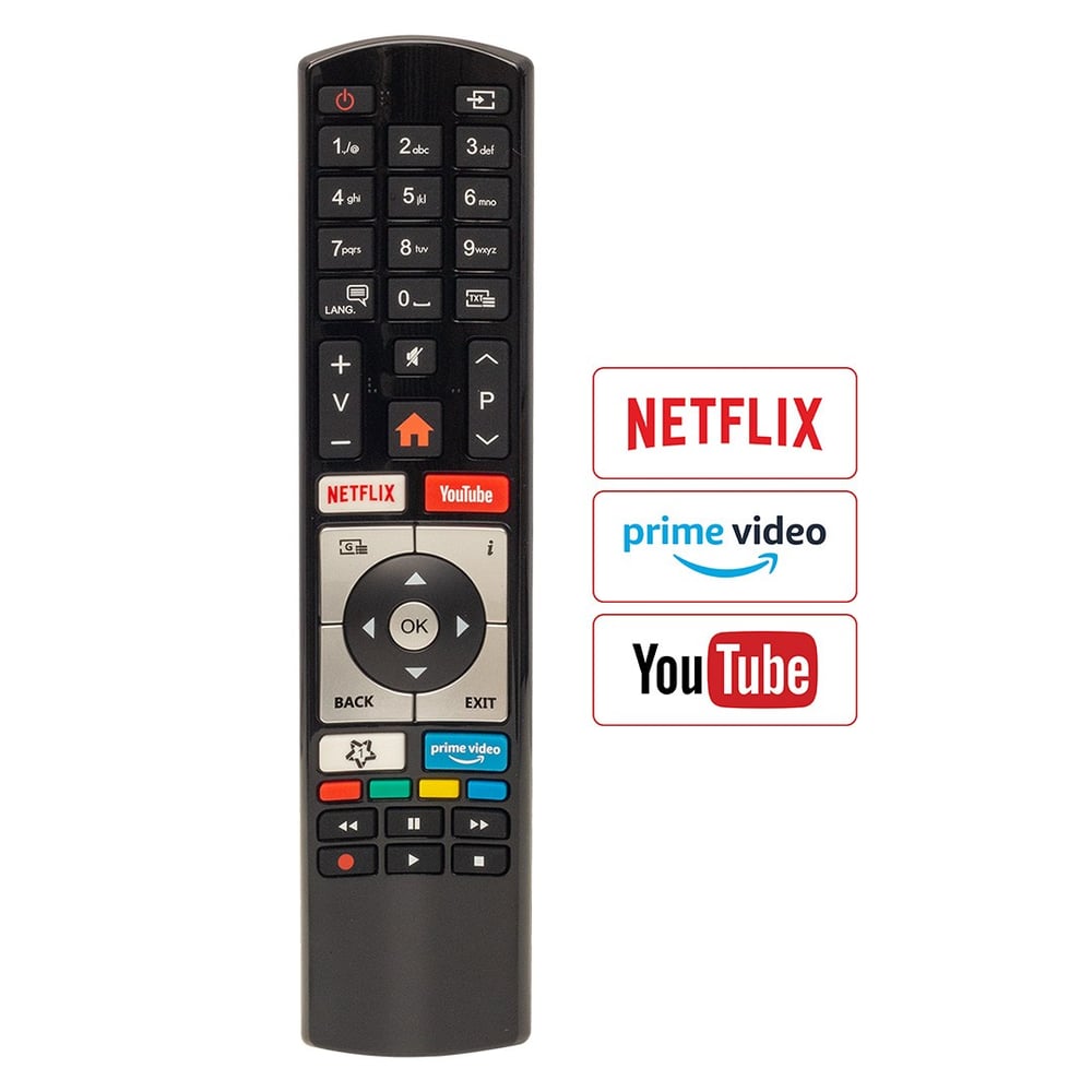 KL VESTEL RC4318P NETFLIX-YOUTUBE-PRİME VİDEO TUŞLU YAZISIZ LCD LED TV KUMANDA