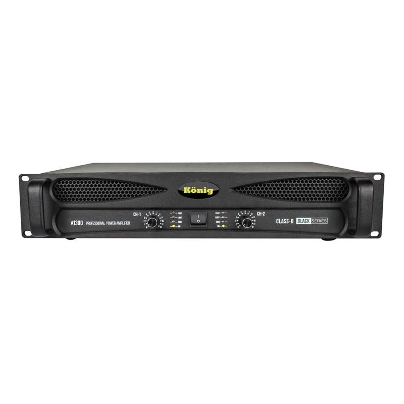 KÖNİG A-1300 4 OHM 2X500W BLACK SERİ POWER ANFİ
