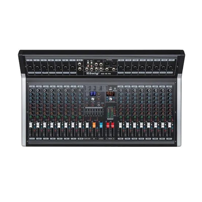 KÖNİG KG-16FX USB/BLUETOOTH DESTEKLİ 17 KANAL DIAMOND SERİSİ DECK MIXER