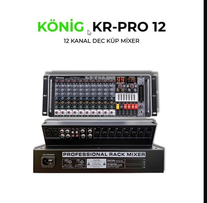 KÖNİG KR-PRO 12 KANAL DEC KÜP MİXER