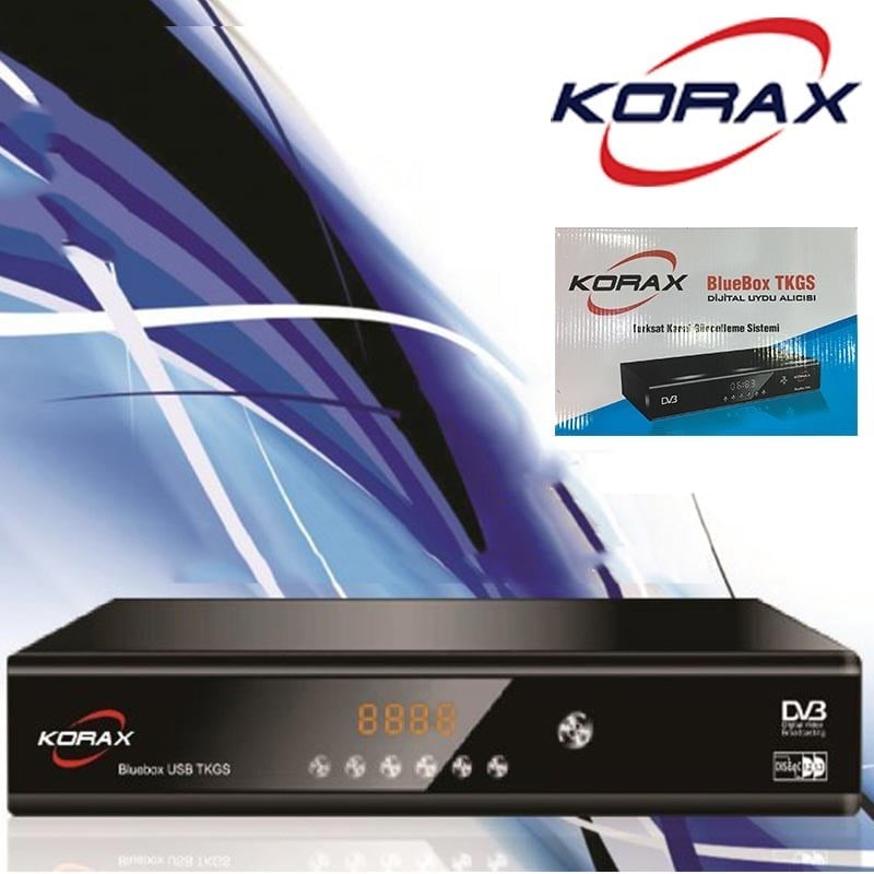 KORAX BLUEBOX TKGS'Lİ SD KASALI UYDU ALICISI (SCART*RCA)