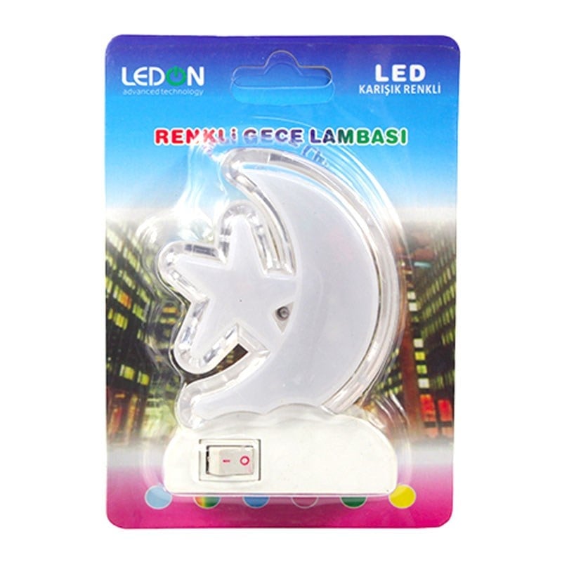 LEDON LD-0329 LEDLİ RENKLİ GECE LAMBASI