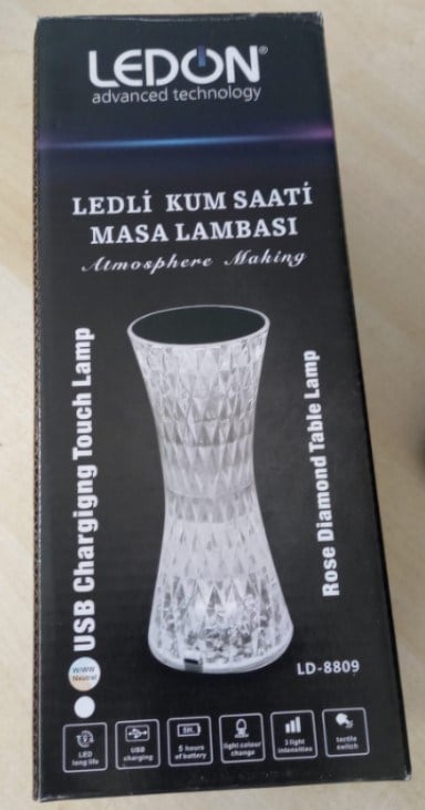 LEDON LD-8809 DOKUNMATİK 3 MODLU USB ŞARJLI NEUTRAL LEDLİ SİLİNDİR MASA LAMBASI