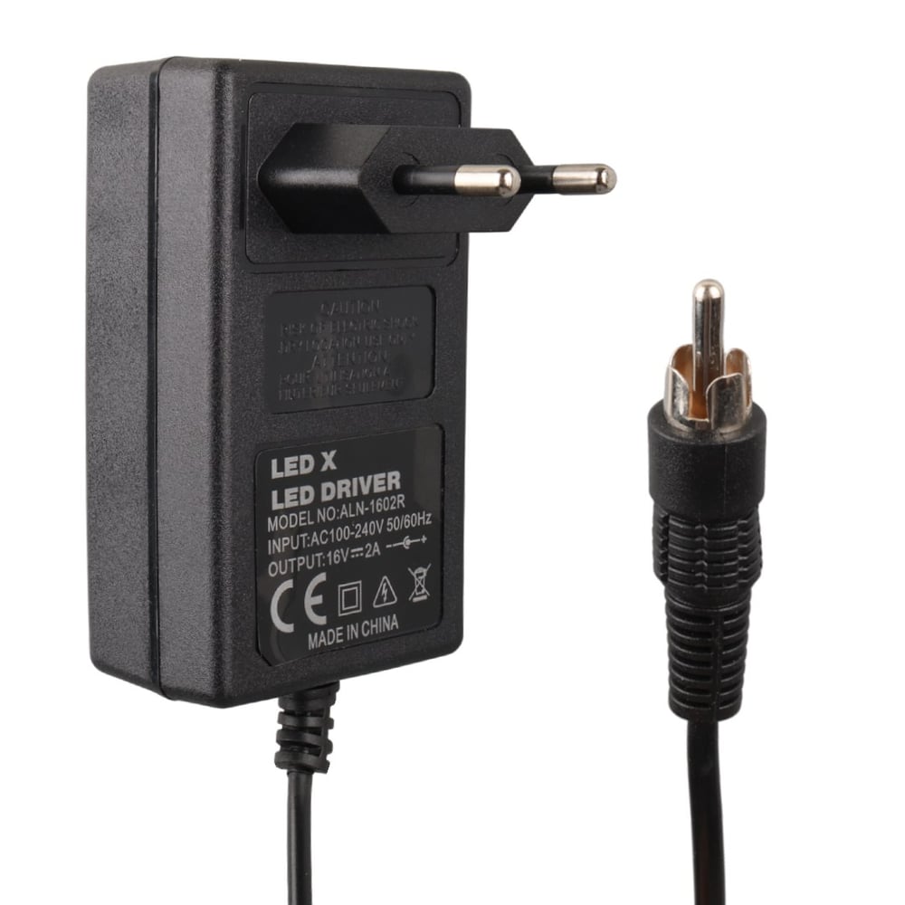 LEDX ALN-1602R 16 VOLT - 2 AMPER TOS FİŞLİ RCA SANTRAL ADAPTÖRÜ