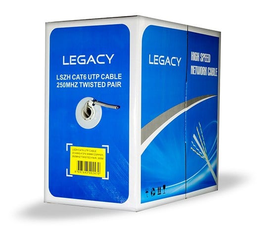 LEGACY C6210 23 AWG UTP CU 100% BAKIR LSZH 0.56 MM 305 METRE CAT6 KABLO