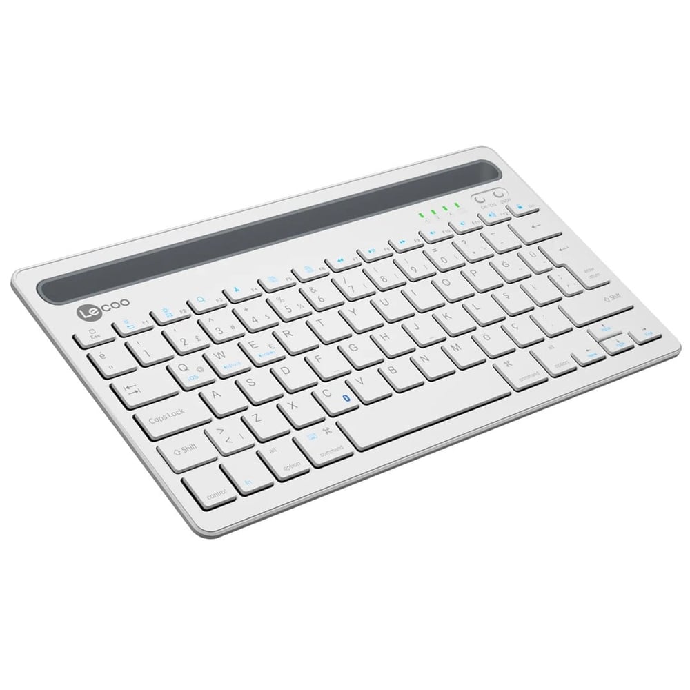 LENOVO LECOO BK100 BLUETOOTH V3.0 ŞARJ EDİLEBİLİR KABLOSUZ BEYAZ TÜRKÇE Q KLAVYE