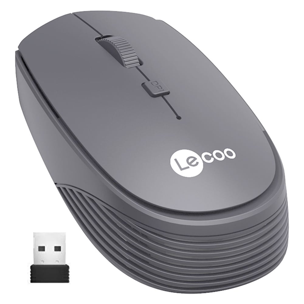 LENOVO LECOO WS202 KABLOSUZ 1200DPI 4 TUŞLU GRİ OPTİK MOUSE