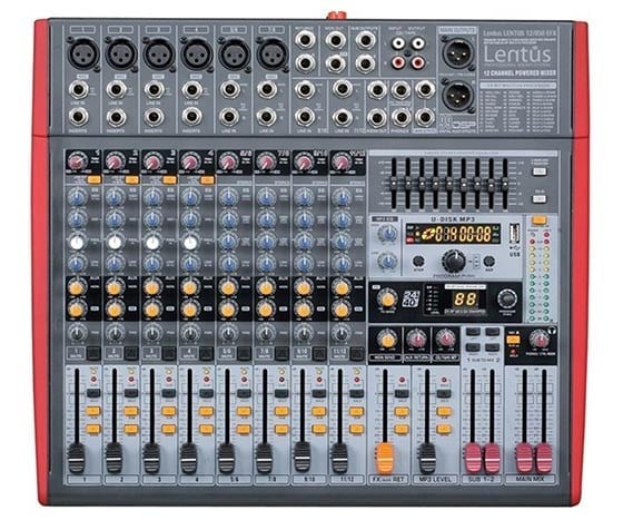 LENTUS 12P850 FX 12 KANAL 2X850 WATT POWER MIXER