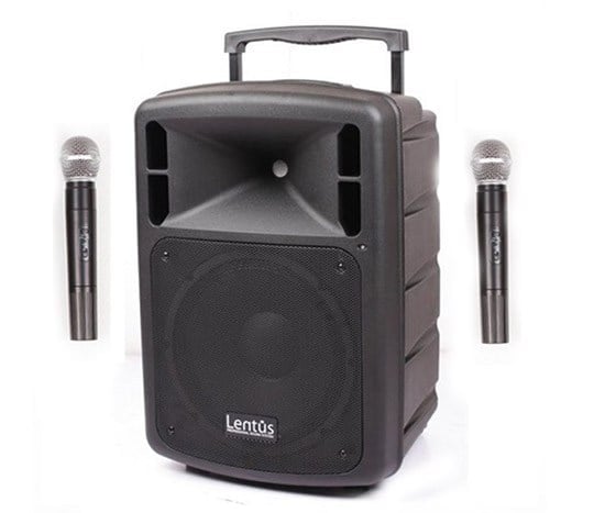 LENTUS LNT-P-15 38 CM USB-SD-BLUETOOTH-KABLOSUZ 1 EL + 1 YAKA MİKROFONLU AKTİF HOPARLÖR