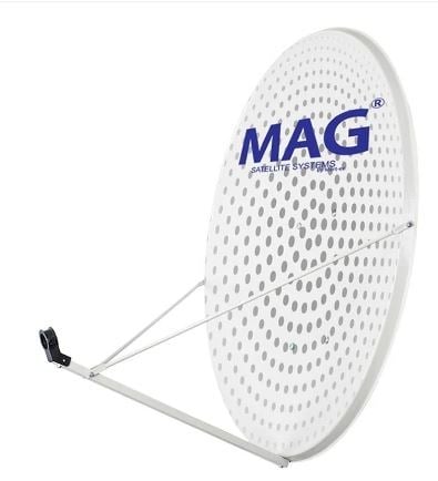 MAG 80 CM 3 KOLLU DELİKLİ OFSET BEYAZ ÇANAK ANTEN (BÜYÜK MOUNT)(10'LU PAKET)