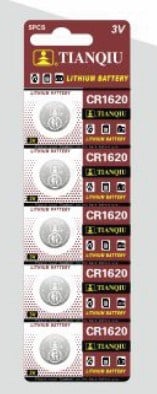 MAG BATTERIES MG-38362 CR1620 3 VOLT LİTYUM PİL (5'Lİ PAKET)