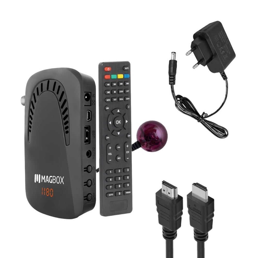 MAGBOX CRYSTAL CİHAZ ÜZERİNDEN DISPLAY+TUŞLU MODEL TKGS'Lİ MINI HD UYDU ALICISI