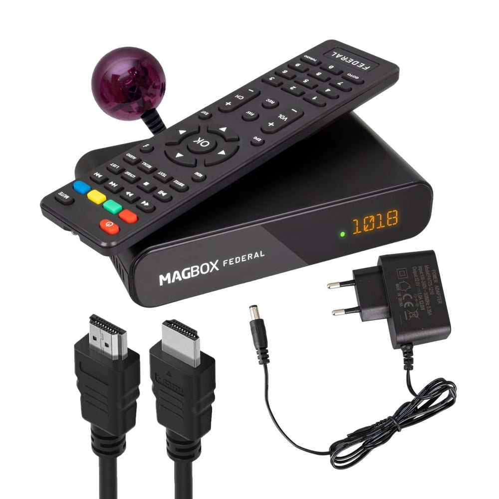 MAGBOX FEDERAL MİNİ HD + SCART TKGS'Lİ UYDU ALICISI