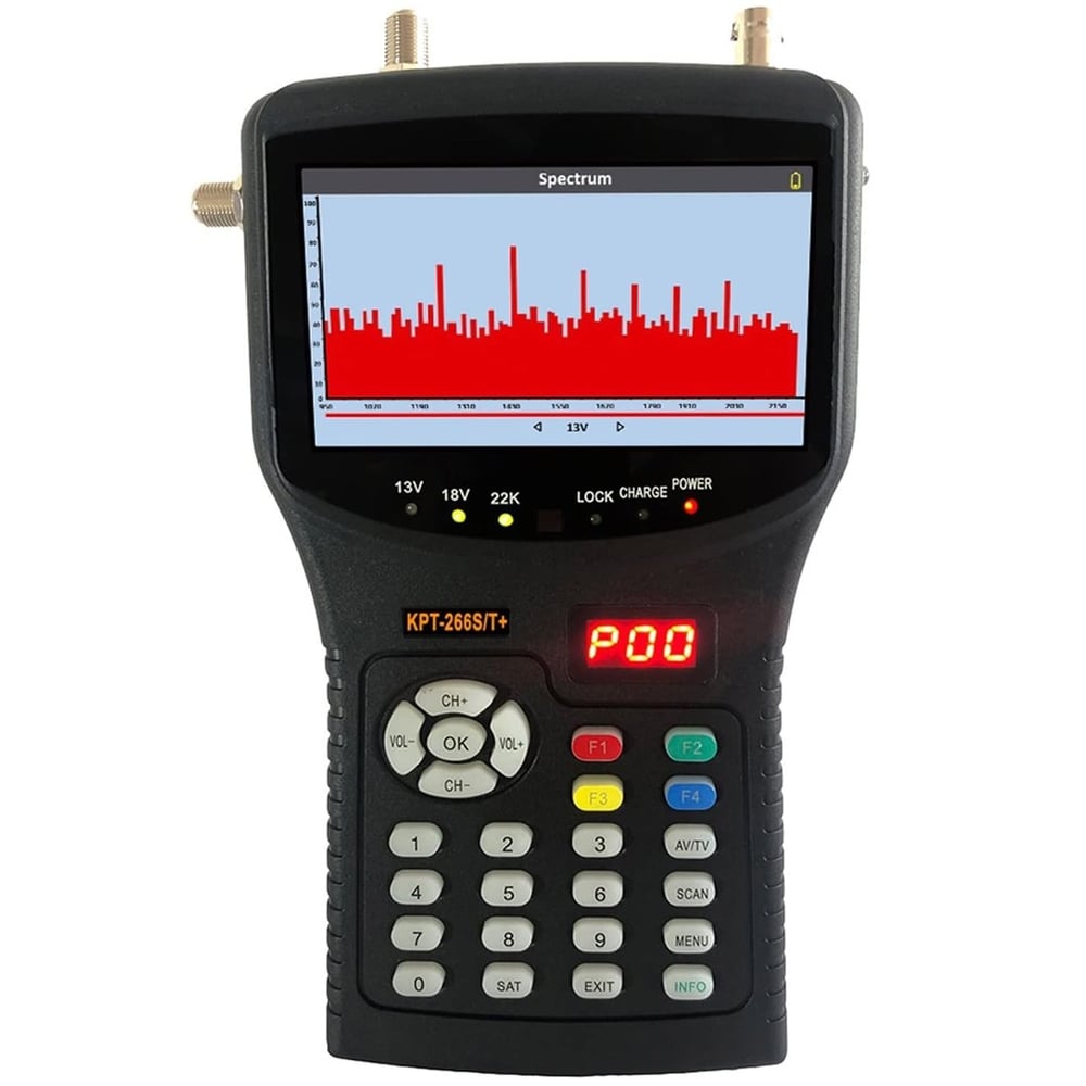 MAGBOX MG-266ST 4.3'' LCD EKRAN GÖRÜNTÜLÜ SPEKTRUM ANALİZİ  DESTEKLİ DVB-S2 T2 -C HD UYDU YÖN BULUCU