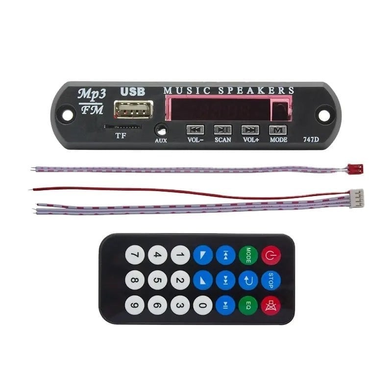 MAGICVOICE G028 USB/SD/AUX/BLUETOOTH/UK'LI- 12V --2*60W ANFİ ÇIKIŞLI OTO TEYP ÇEVİRİCİ DİJİTAL PLAYER