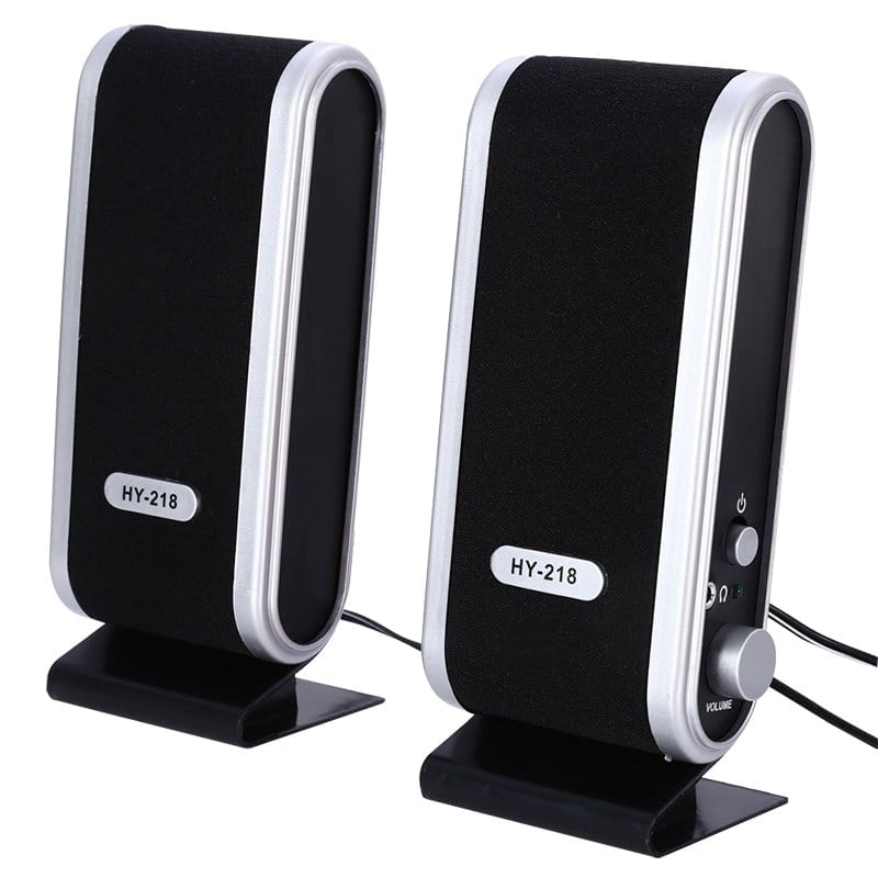 MAGICVOICE HY-218 1+1 AUX İNCE TASARIM NOSTALJİK HOPARLÖR - SPEAKER 3.5MM KULAKLIK GİRİŞLİ 80X65X165MM