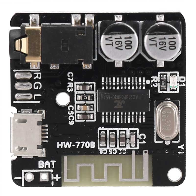 MAGİCVOİCE MV-14804 OTO TEYP BLUETOOTH 5.0 ÇEVİRİCİ KİTİ HARİCİ BATARYA DESTEKLİ ŞARJ MODÜLLÜ (30X30 MM)