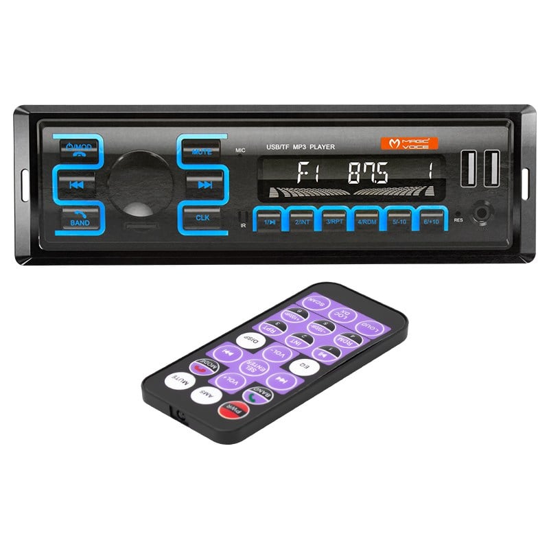 MAGICVOICE MV-5417 ÇİFT USB/SD/FM/AUX/BLUETOOTH UK'LI MEKANİKSİZ OTO TEYP 4X55 WATT