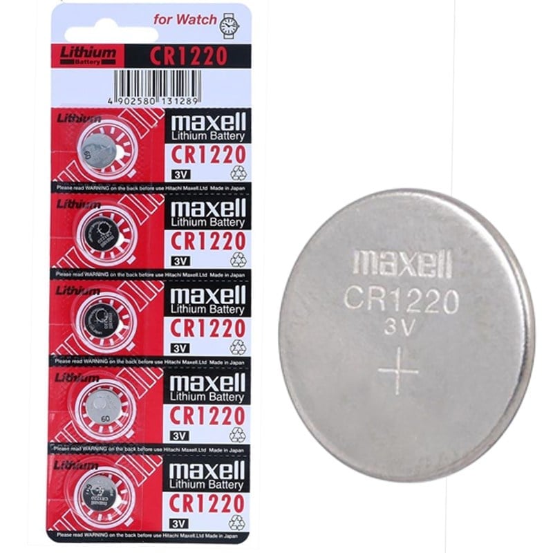 MAXELL CR1220 3 VOLT LİTYUM PARA PİL (5'Lİ PAKET)