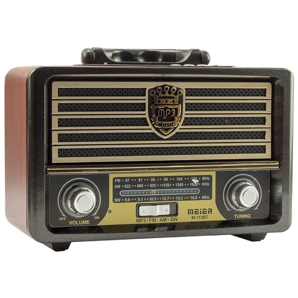 MEİER M-113BT USB/SD/FM/BLUETOOTH DESTEKLİ NOSTALJİK RADYO