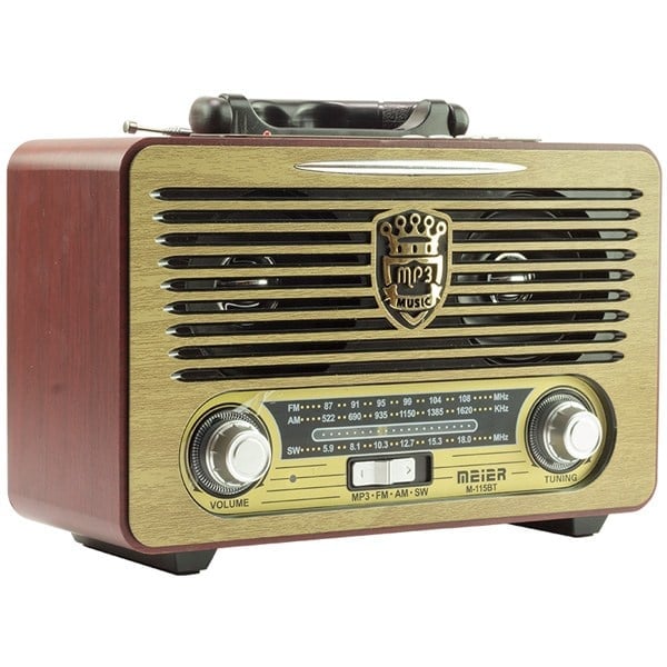 MEİER M-115BT USB/SD/FM/BLUETOOTH DESTEKLİ NOSTALJİK RADYO