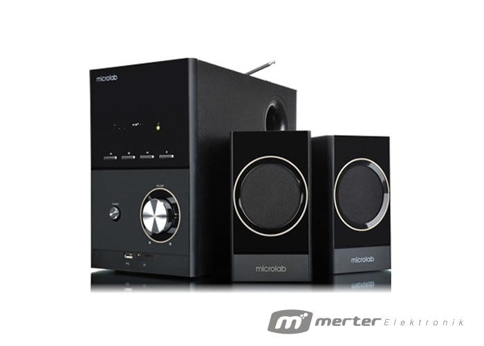 MICROLAB M223U 2+1 17W RMS SİYAH USB+SD+FM DESTEKLİ MULTIMEDIA SPEAKER - HOPARLÖR