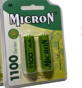 MICRON AA 1100 MAH Nİ-MH ŞARJLI PİL MİCRON 2'Lİ PAKET