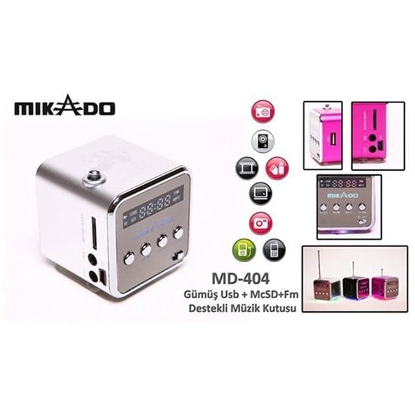 MIKADO MD-404 MÜZİK KUTUSU (USB+SD+FM)