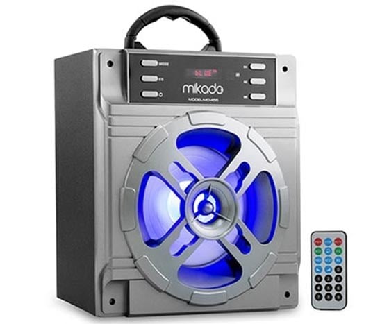 MIKADO MD-455 USB+SD+FM+BLUETOOTH 10 WATT GRİ MÜZİK KUTUSU