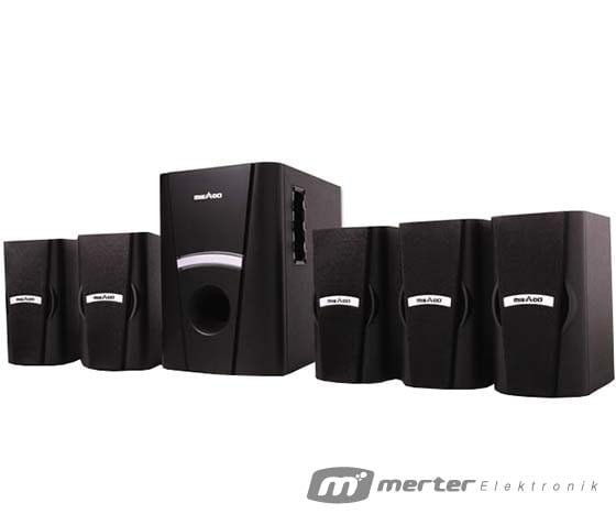 MIKADO MD-5071 USB+SD+FM DESTEKLİ SİYAH MULTİMEDIA  5+1 SPEAKER - HOPARLÖR