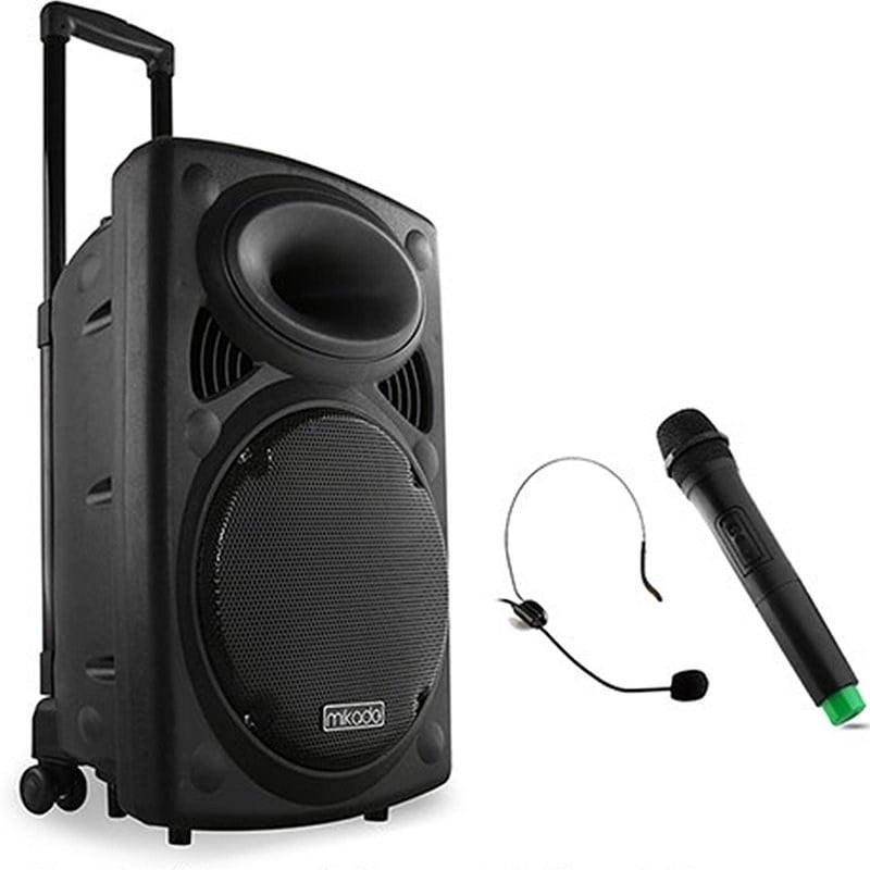 MIKADO MD-89KP 35 WATT SİYAH USB+FM DESTEKLİ BT/KABLOSUZ EL+ HEADSET MİK SEYYAR ANFİ